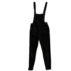 Levi's Black Denizen Jean Overalls Jumpsuit Women's Small Slim Ankle Crop